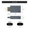 「Vodaview USBーC to HDMI 変換アダプター4K60Hz ケーブル取付型 VV-UCFHDM-UH-SV 1本」の商品サムネイル画像5枚目