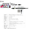 「Vodaview USBーC to マルチHUB HDMI PD100W 1mケーブル付 VV-UCDOCKHUB6-CCF010 1式」の商品サムネイル画像4枚目