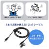 「サンワサプライ USB2.0 TypeーCケーブル(Lightning変換アダプタ付き) KB-IPLTCCP6010BK 1本」の商品サムネイル画像6枚目