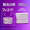 「【アウトレット】ウィスパー うすさら吸水 吸水ナプキン 多くても安心用 100cc 羽なし 27cm 1セット（14枚×8）P＆G 尿漏れ」の商品サムネイル画像7枚目