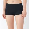 「無印良品 レディース 婦人 ひびきにくいボクサーショーツ 婦人Ｍ 黒 良品計画」の商品サムネイル画像2枚目