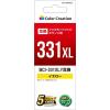 「カラークリエーション キヤノン（Canon）用 互換インクカートリッジ BCI-331XLY互換 ライトイエロー 1個」の商品サムネイル画像2枚目