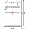 「エーワン 屋外でも使えるサインラベルシールUV保護付4面 31084 1袋(4セット入)」の商品サムネイル画像2枚目