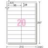 「エーワン 屋外でも使えるサインラベルシールUV保護付20面 31087 1袋(4セット入)」の商品サムネイル画像2枚目