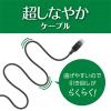「【アウトレット】ナカバヤシ カテゴリー6A LANケーブル スリムブラック 3m C6A-S03BK 1本」の商品サムネイル画像4枚目
