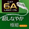 「【アウトレット】ナカバヤシ カテゴリー6A LANケーブル スリム ホワイト 5m C6A-S05WH 1本」の商品サムネイル画像3枚目