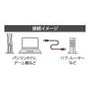 「【アウトレット】ナカバヤシ カテゴリー8 LANケーブル ブラック 3m C8-030BK 1本」の商品サムネイル画像5枚目