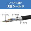 「ナカバヤシ カテゴリー7 LANケーブル ブラック 1m C7-010BK 1本」の商品サムネイル画像3枚目
