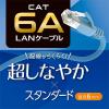 「ナカバヤシ カテゴリー6A LANケーブル ブルー 0.5m C6A-5BL 1本」の商品サムネイル画像3枚目