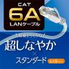 「【アウトレット】ナカバヤシ カテゴリー6A LANケーブル ホワイト 10m C6A-10WH 1本」の商品サムネイル画像3枚目