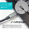 「多摩電子工業 Type-C/HDMI変換ケーブル 3.0m TSK88H30K 1本」の商品サムネイル画像3枚目