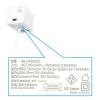 「エアージェイ PD20W対応AC充電器直付けTYPE-C type-Cポート付き AKJ-PD20C WH 1台」の商品サムネイル画像4枚目