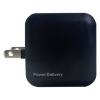 「エアージェイ 【+ECO】PD20W対応(USBX2TYPE-CX1)AC充電器 BK AKJ-E20WPD3 1個」の商品サムネイル画像2枚目
