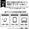「エアージェイ 【+ECO】PD20W対応(USBX2TYPE-CX1)AC充電器 BK AKJ-E20WPD3 1個」の商品サムネイル画像7枚目
