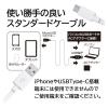 「エアージェイ 【+ECO】microUSBケーブル(充電・データ転送)1M WH UKJ-E2A1M 1本」の商品サムネイル画像3枚目
