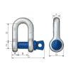 「オーエッチ工業 OH 鍛造シャックル 使用荷重1.5t SC-15T 1個」の商品サムネイル画像2枚目