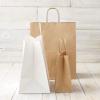 「アスクル　丸紐 クラフト紙手提袋ベーシック 　300×360×180ｍｍ　 茶 無地　 1袋（50枚入） オリジナル」の商品サムネイル画像2枚目