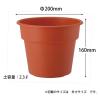 「アップルウェアー APポット 7号 テラコッタ 4905980368132 1個」の商品サムネイル画像2枚目