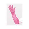 「パックスタイル ポリ手袋 PS ポリグローブロング 袖口ゴム付 ピンク 00517692 1袋(30個)」の商品サムネイル画像3枚目