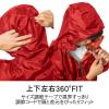 「【レインウェア】Makku レインスーツ 上下セット 合羽（カッパ） レッド L AS-5110 1着」の商品サムネイル画像4枚目