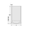 「福助工業 ナイロンポリ Dタイプ No.1 (9-17) 00435035 1袋(100枚)」の商品サムネイル画像2枚目