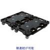 「【平台車】 ナンシン 樹脂連結ドーリー PDー403ー2SN ナイロンキャスター（微音タイプ） 1台」の商品サムネイル画像4枚目
