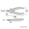 「ミニテックライトニッパ 135mm MTN03-135 フジ矢」の商品サムネイル画像4枚目