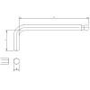 「トラスコ中山 TRUSCO ボールポイント六角棒レンチ 対辺3.0mm GXB30 1本 125-2691」の商品サムネイル画像2枚目