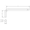 「トラスコ中山 TRUSCO ボールポイント六角棒レンチ 対辺6.0mm GXB60 1本 125-2721」の商品サムネイル画像2枚目