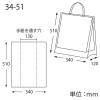 「シモジマ ポリ袋 バイオレイニーポリ 34-51 (2才用) 006607153 1袋(50枚)」の商品サムネイル画像4枚目