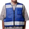 「【安全ベスト】 小野商事 エースグローブ パトロールベスト 7cm幅 ブルー No90855 1着」の商品サムネイル画像4枚目