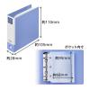 「キングジム ミニリングファイル ブルー 3穴バインダー MN637ーB 1冊」の商品サムネイル画像5枚目