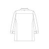 「【アウトレット】住商モンブラン コックコート 男女兼用 長袖 ブラック×グレー BW6501-0 1枚」の商品サムネイル画像2枚目