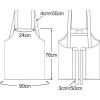 「KAZEN 胸当てエプロン ピンク 594-43 F 1枚」の商品サムネイル画像2枚目