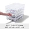 「Like-it（ライクイット） ファイルトレー A4 クリア 書類ケース MX-20R 1個」の商品サムネイル画像5枚目