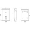 「ハイロジック 堺トレード メールボックス・ポスト ブルー 安心の鍵付き SHPB05A-BLB 1個 00060709-001」の商品サムネイル画像2枚目