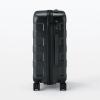 「無印良品 バーを自由に調節できる ハードキャリーケース ３６Ｌ 黒 タテ５４×ヨコ３７×マチ２４ｃｍ 良品計画」の商品サムネイル画像2枚目