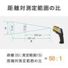 「エー・アンド・デイ 放射温度計 AD5616≪測定範囲:-60~+1500°C 最小表示0.1°C(~999.9°C測定時)≫ AD-5616 1台」の商品サムネイル画像5枚目