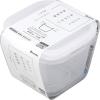 「保存容器 楽ちんパック スクエア 深型 430ml クリアー ホワイト 白 #1815 3組（2個入×3）イノマタ化学」の商品サムネイル画像3枚目