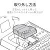 「テプラ互換テープ 8m巻 幅12mm 白ラベル(黒文字)5個入×1箱 CTC-KSS12K-5P 1箱 カラークリエーション」の商品サムネイル画像6枚目