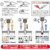 「アネックスツール なめたネジはずしビット3本Ｍ2．5〜8ネジ用ステンレスネジ対応全長65ｍｍ ANHS3 1セット」の商品サムネイル画像4枚目