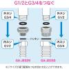 「カクダイ ガオナ 給湯器用ニップル 呼20/呼13用 水道配管継手 GA-JE029 1個」の商品サムネイル画像3枚目