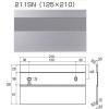 「水上 アルミ室名札 211SN 125×210 無地 本体のみ 0744-00211 1枚」の商品サムネイル画像2枚目