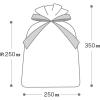 「【アウトレット】再値下げ ヘッズ オーガンジーバッグ/グレー-LL OGG-BLL 1個(10枚)」の商品サムネイル画像5枚目