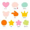 「ササガワ ぷちカード フキダシ 中 16-7021 1冊(12枚:6色各2枚袋)」の商品サムネイル画像2枚目