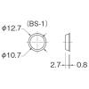 「水上 クリアーバンパー φ12.7mm 1箱(20個×5パック入) BS-1 パック 1箱(20個×5パック)」の商品サムネイル画像2枚目