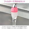 「カクダイ ガオナ 簡易浄水蛇口 差込み式 レッド GA-HK023　1個」の商品サムネイル画像2枚目