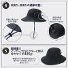 「ピースアップ ハット型ヘルメット (ブラウン) 10002449BR 1個」の商品サムネイル画像5枚目