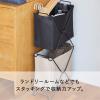 「キングジム スタックバスケット ハーフ 黒 KSP002SHクロ 1個」の商品サムネイル画像4枚目