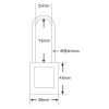 「【アウトレット】セーフラン安全用品 ロックアウト用絶縁パドロック (吊76mmタイプ) 14678-1 1個」の商品サムネイル画像5枚目